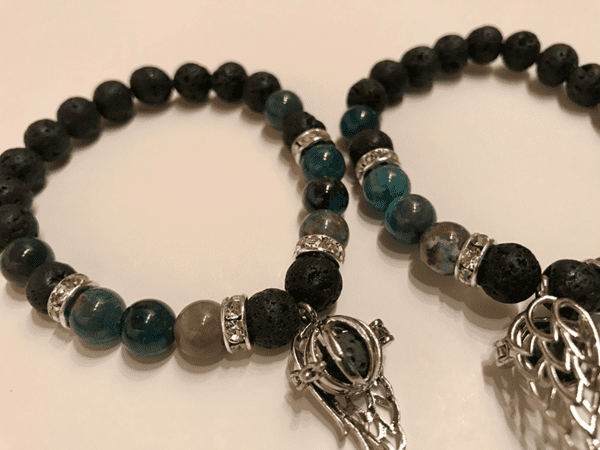 Angel Wing Chakra Aromatherapy Locket Bracelet - Image 4
