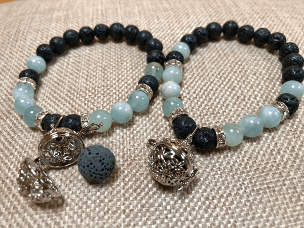 Aqua Lava Aromatherapy Locket Bracelet - Image 2