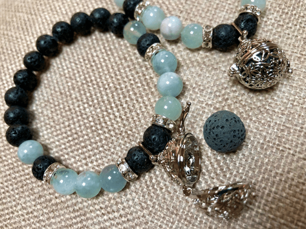 Aqua Lava Aromatherapy Locket Bracelet - Image 3