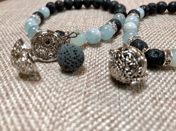 Aqua Lava Aromatherapy Locket Bracelet - Image 4