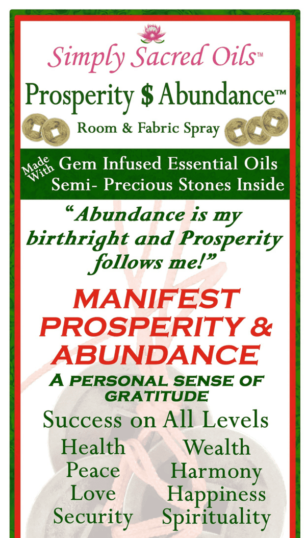 Prosperity $ Abundance Room & Fabric Spray - Image 2