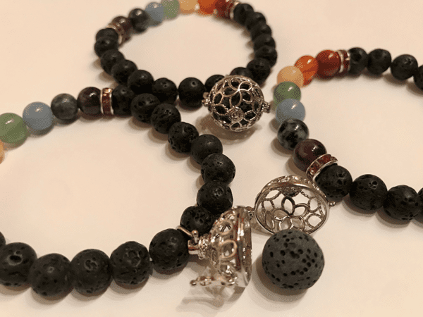 Globe Chakra Aromatherapy Locket Bracelet - Image 2