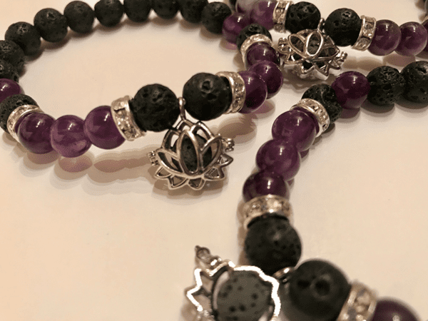 Lotus Flower Chakra Aromatherapy Locket Bracelet - Image 3