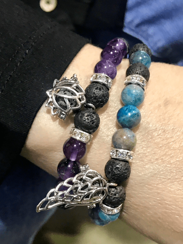 Globe Chakra Aromatherapy Locket Bracelet - Image 3