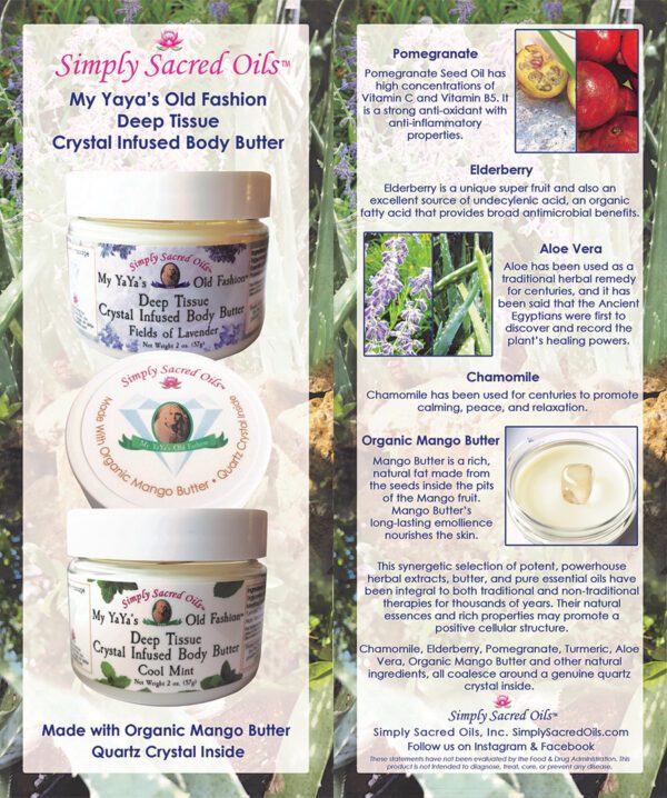 Fields of Lavender Deep Tissue Crystal Infused Body Butter - Image 2